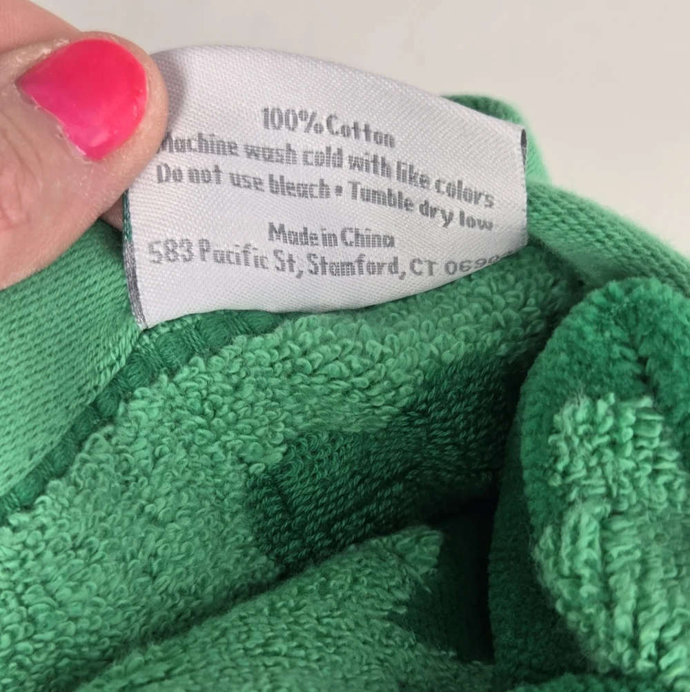 Caro Green Shamrock Thick Cotton Kitchen Bath Hand Towels Set St Patricks‎ Day